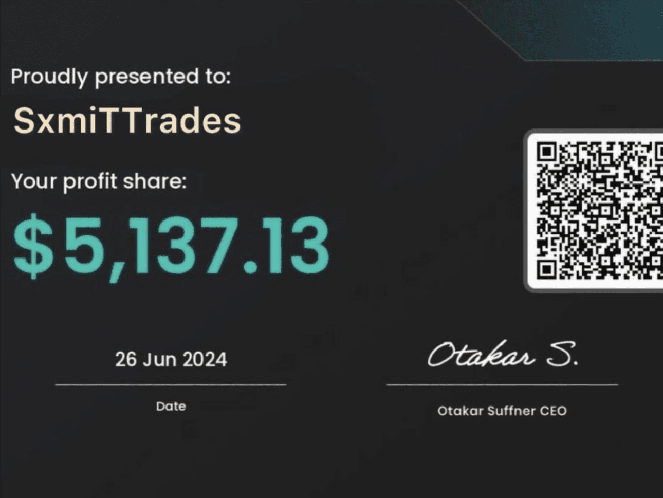 FundedNext Profit Split $10,528 — Sami Kazan payout proof